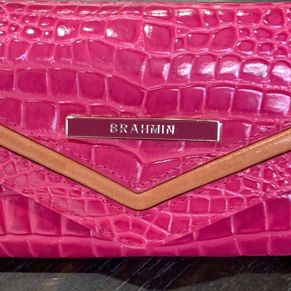 Brahmin Veronica Paradise Pink Darlington Leather Wallet NWT - Picture 3 of 4